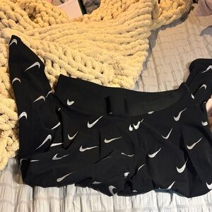 Nike Black leggings with White Swooshes